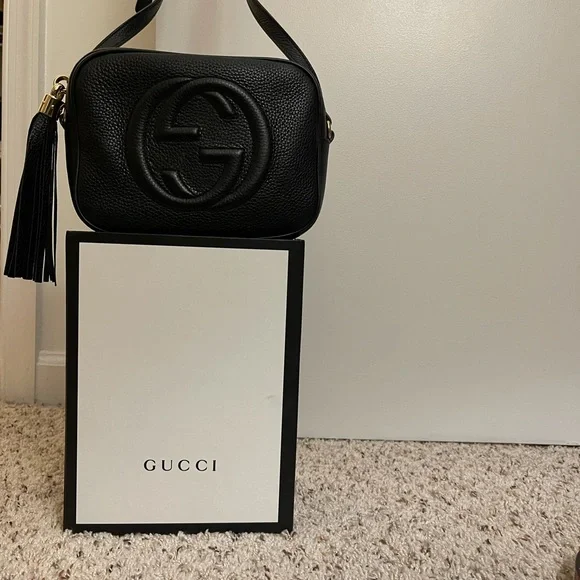 Gucci Vintage - Leather Small Padlock Shoulder Bag - Black - Leather Handbag  - Luxury High Quality - Avvenice